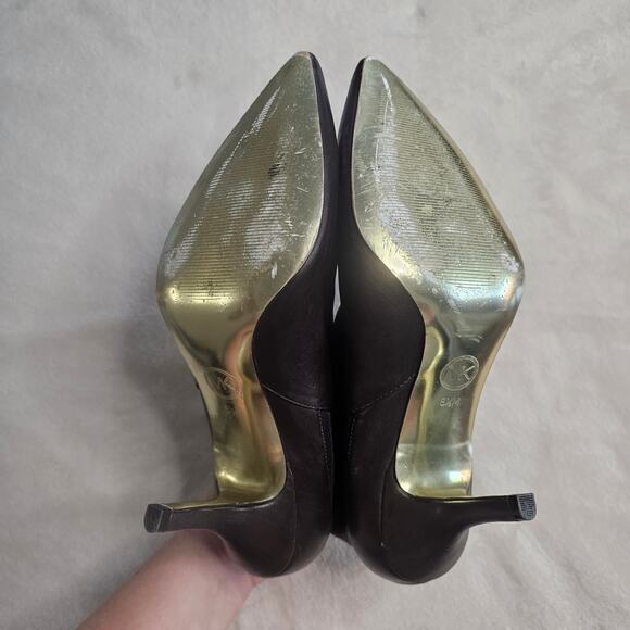 MICHAEL Michael Kors Women's Asbury Ankle Bootie Stiletto Size 8.5 Brown - Picture 4 of 12